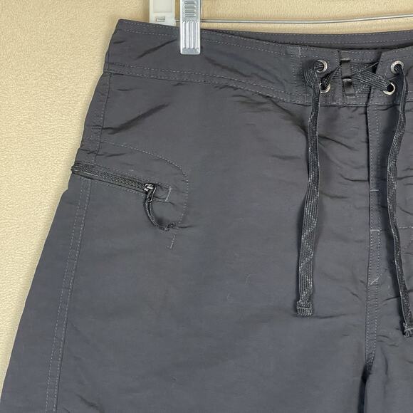 Patagonia Short Mens 34 Black Drawstring Waist Zip Pocket Regular Board Short - Picture 3 of 11